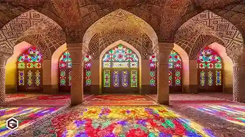 تصویری از یک هنر ویترای در طراحی داخلی