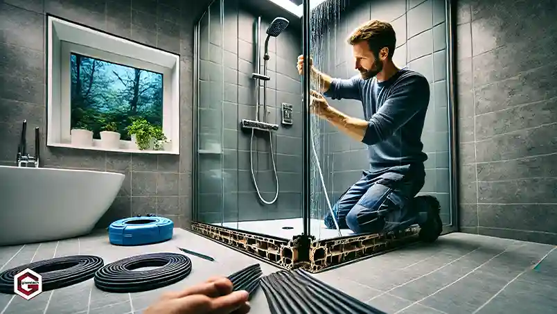 چگونگی تعویض نوارهای آب_بندی پوسیده کابین دوش